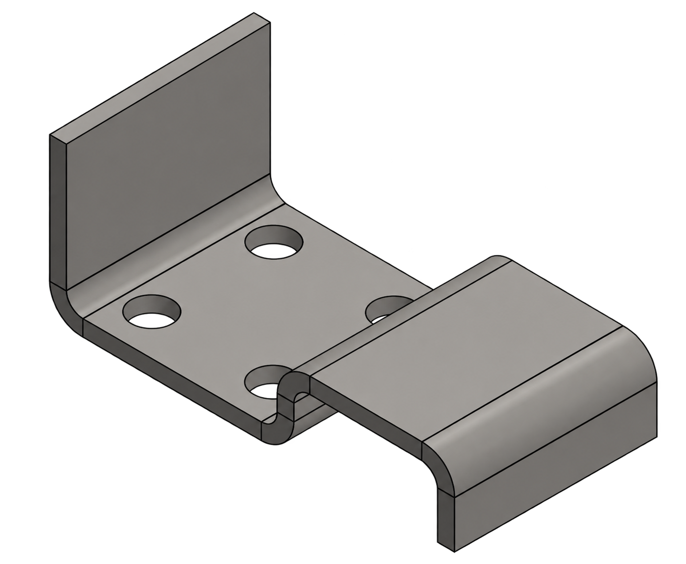 3D-Modell des Blechkantteils